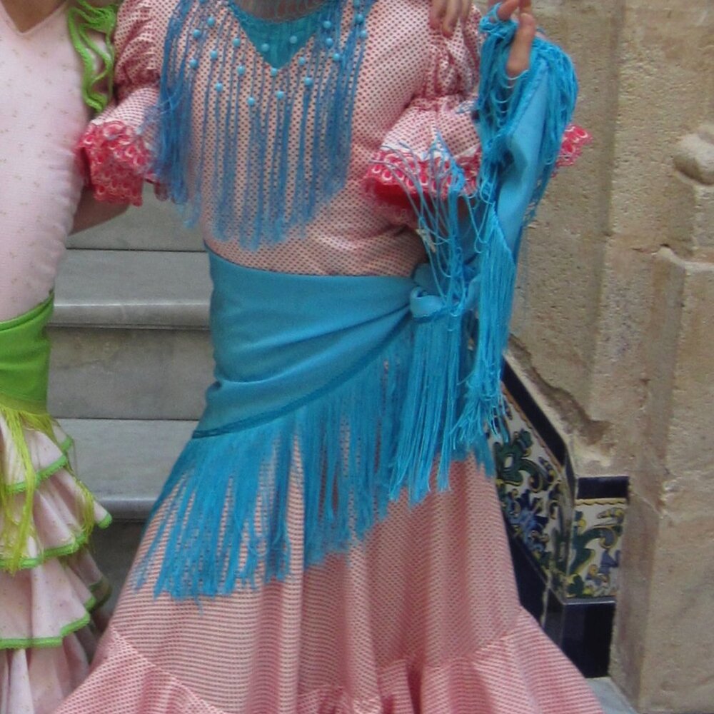 Flamenco Feria Dress from Southern Spain for Sevillanas!